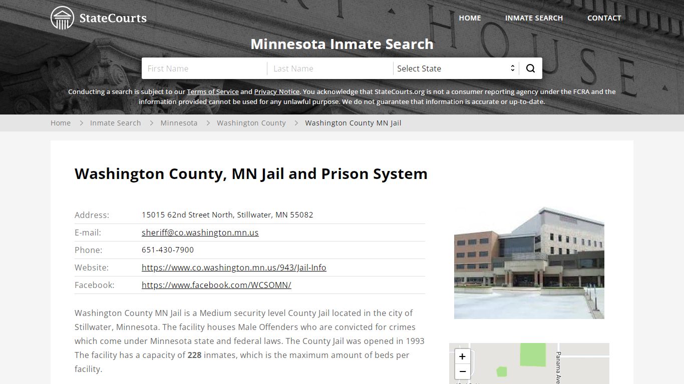 Washington County, MN Jail and Prison System - State Courts